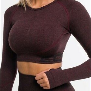 ECHT Arise Scrunch Long Sleeve Crop